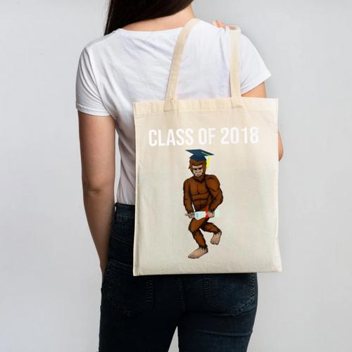 Bigfoot Graduation Shirt Class Of 2018 College Boys Canvas Tote Bag - Best Gift Smart