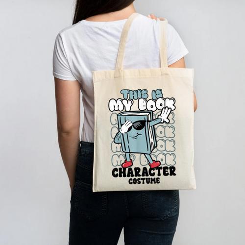 This Is My Book Character Costume Reading Book Lover Canvas Tote Bag - Bookorys