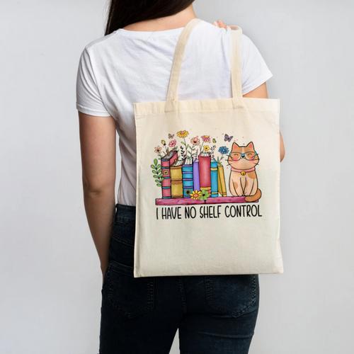Book Lovers I Have No Shelf Control Canvas Tote Bag - Bookorys
