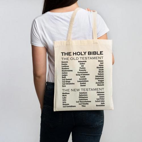 The Books Of The Bible Old And New Testament Complete List Canvas Tote Bag - Bookorys DE