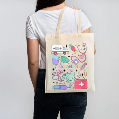 Can’t Talk Right Now Doing Paramedic Nurse Graduation Canvas Tote Bag - Best Gift Smart