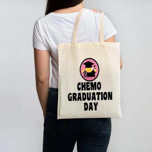 Chemo Graduation Day Victory Support Shirt Canvas Tote Bag - Best Gift Smart