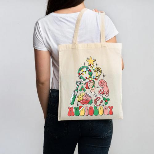 Christmas Audiology Tree Audiology Student Graduation Canvas Tote Bag - Best Gift Smart