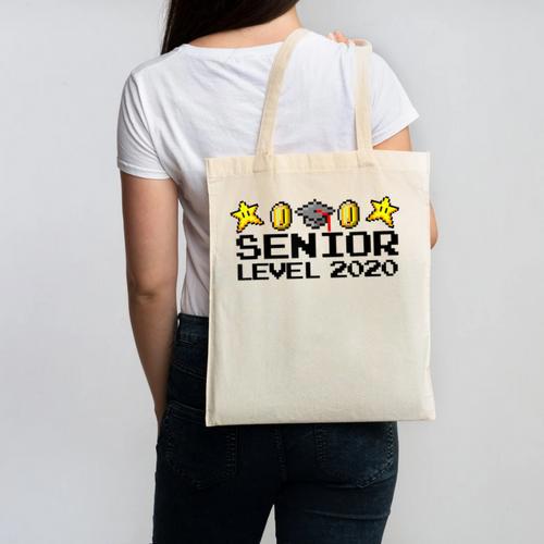 Class Of 2020 Senior Retro Video Game Graduation Gamer Canvas Tote Bag - Best Gift Smart