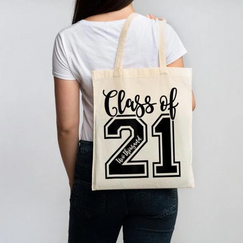 Class Of 2021 Senior 21 Cool Graduation Canvas Tote Bag - Best Gift Smart