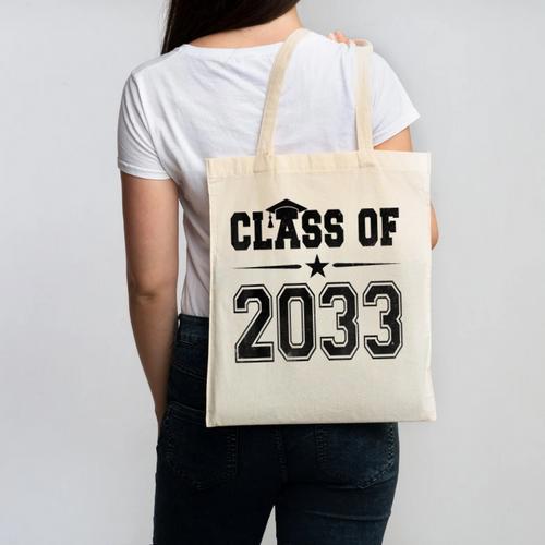 Class Of 2033 Shirt Graduation Canvas Tote Bag - Best Gift Smart