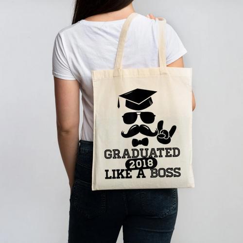 College High School Graduation Grad 2018 Shirt Canvas Tote Bag - Best Gift Smart
