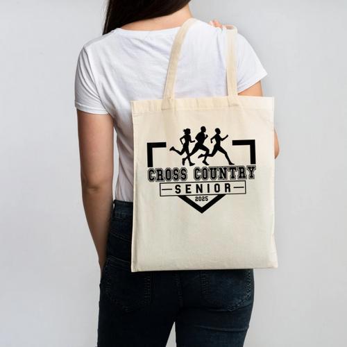 Cross Country Senior Night Senior 2025 Graduation Party 40 Canvas Tote Bag - Best Gift Smart