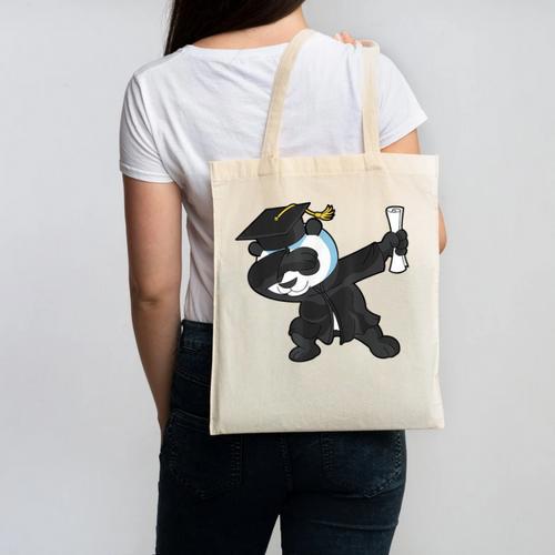 Dabbing Panda Bear Graduation Senior 2019 Shirt Canvas Tote Bag - Best Gift Smart