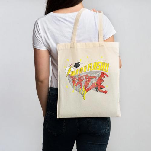 DC Comics The Flash Graduation Did It In A Flash Canvas Tote Bag - Best Gift Smart