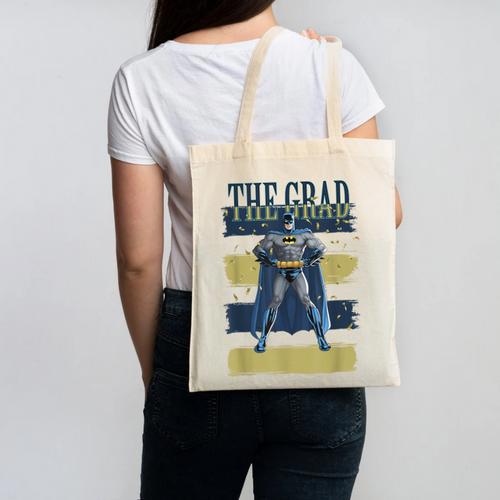 DC Comics Graduation Batman The Grad Power Stance Canvas Tote Bag - Best Gift Smart