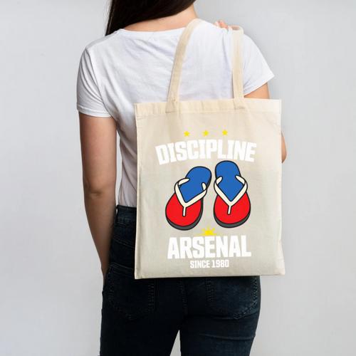 Discipline Arsenal Pinoy Nostalgia Filipino Tsinelas Premium Tri-Blend Canvas Tote Bag - Figerry