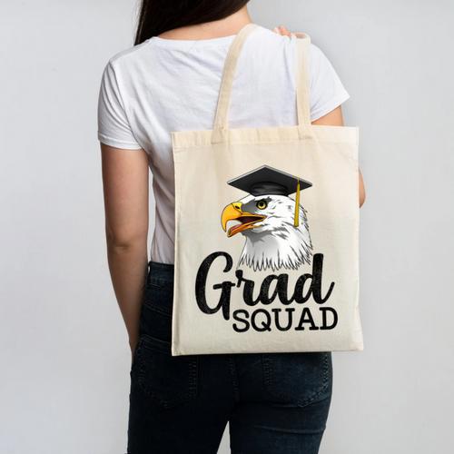 Eagle Grad Squad Class Of 2019 Graduation Canvas Tote Bag - Best Gift Smart