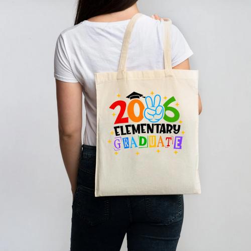 Elementary Graduate 2026 Graduation Class Of 2026 Kids Canvas Tote Bag - Best Gift Smart