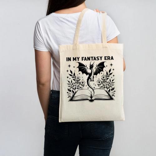 In My Fantasy Era Book Lover Tee Premium Tri-Blend Canvas Tote Bag - Bookorys