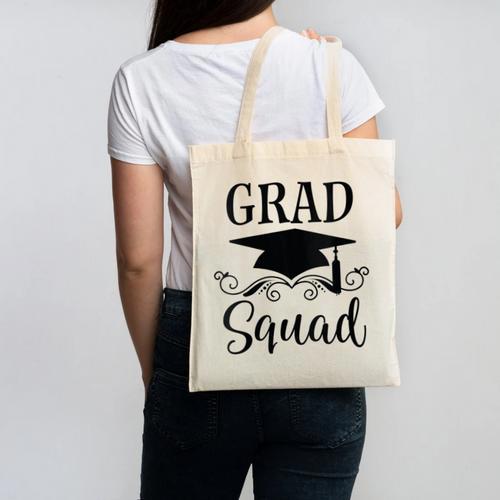 Graduation Grad Squad Canvas Tote Bag - Best Gift Smart