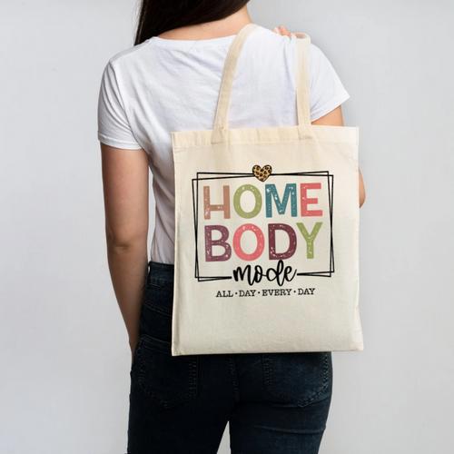 Homebody Stay At Home Introvert Home Body Cute Women Canvas Tote Bag - Raresse
