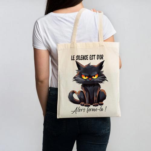 Humor Provocateur Sarcasm Closes The Silence Introvert Chat Canvas Tote Bag - Raresse