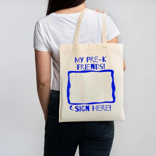 Interactive Preschool Graduation T Shirt Canvas Tote Bag - Best Gift Smart