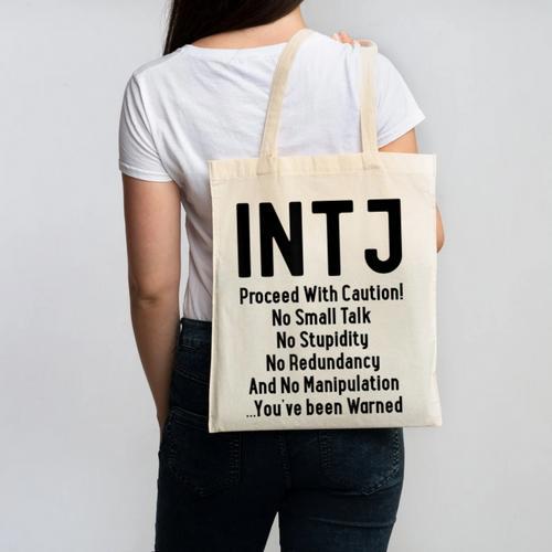 INTJ Rules Architect Personality Type Introvert Canvas Tote Bag - Raresse