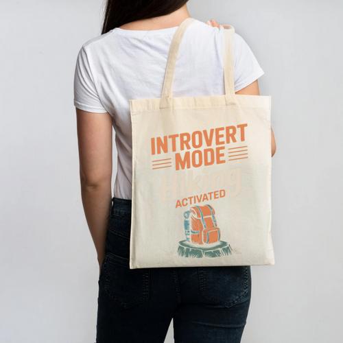 Introvert Mode Hiking Activated Hiker Canvas Tote Bag - Raresse