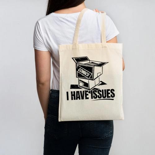 I Have Issues – Comic Book Collector Canvas Tote Bag - Bookorys DE