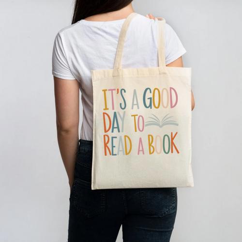 It’s a Good Day To Read a Book Lovers Library Reading Women Canvas Tote Bag - Bookorys DE