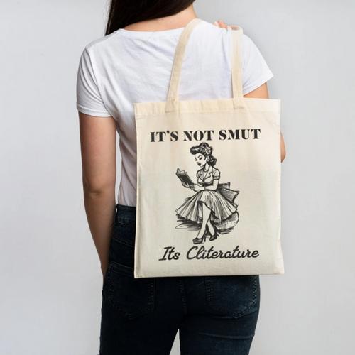 It's Not Smut It's Literature Smut Book Reader Canvas Tote Bag - Bookorys CA