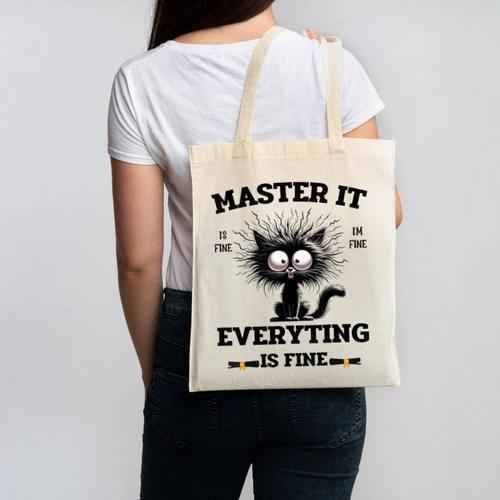 Masters Mastered It Graduate Master Degree Graduation Canvas Tote Bag - Best Gift Smart