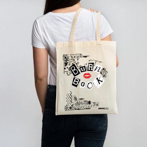 Mean Girls Burn Book Cover Art Canvas Tote Bag - Bookorys DE
