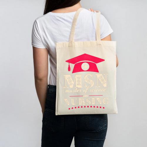 Msn Master Of Science In Nursing College Graduation Premium Tri-Blend Canvas Tote Bag - Best Gift Smart
