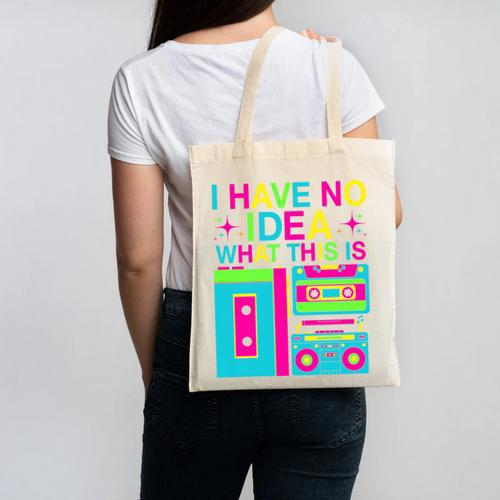 I Have No Idea What This Is Retro 70's 80's 90's Nostalgia Premium Tri-Blend Canvas Tote Bag - Figerry