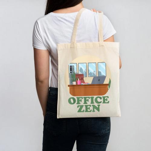 Office Zen Introvert Office Staff Secretary Employee Admin Canvas Tote Bag - Raresse