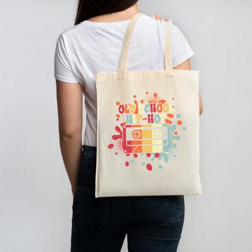 Old-School Hip Hop 80's 90's Style Music Cassette Nostalgia Canvas Tote Bag - Figerry