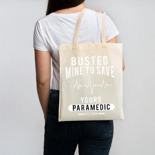 Paramedic School Graduation TShirt For Paramedic Busted Canvas Tote Bag - Best Gift Smart
