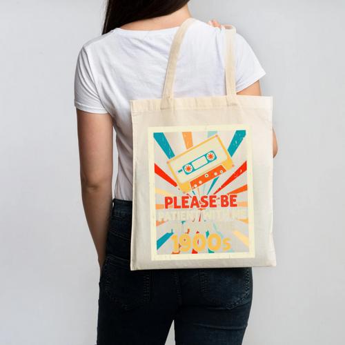 Please Be Patient With Me I'm From The 1900s Cool Dad Premium Tri-Blend Canvas Tote Bag - Figerry