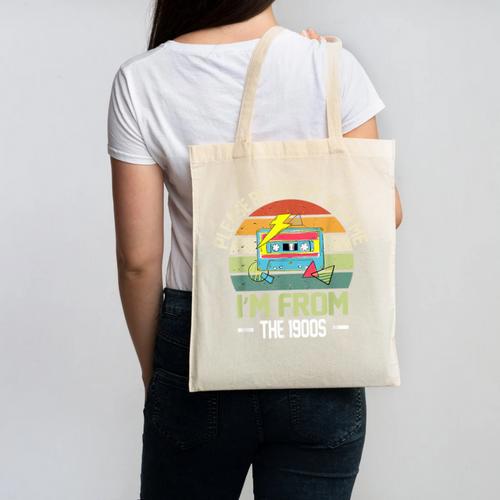 Please Be Patient With Me I'm From The 1900s Vintage Cassett Canvas Tote Bag - Figerry