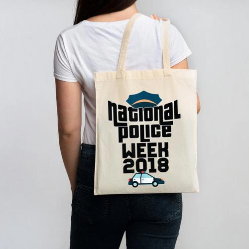 Police Officer National Week T-Shirt Graduation 2018 Canvas Tote Bag - Best Gift Smart