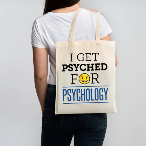 I Get Psyched For Psychology Psychologist Graduation Canvas Tote Bag - Best Gift Smart