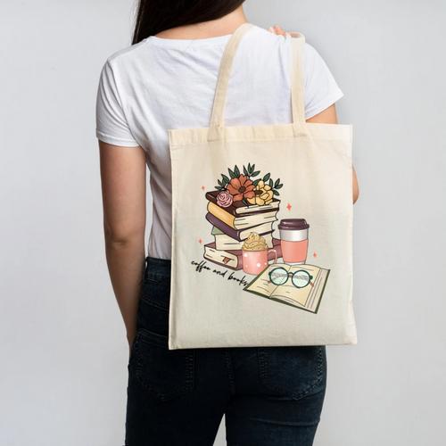 Read Books Drink Coffee For Women Canvas Tote Bag - Bookorys