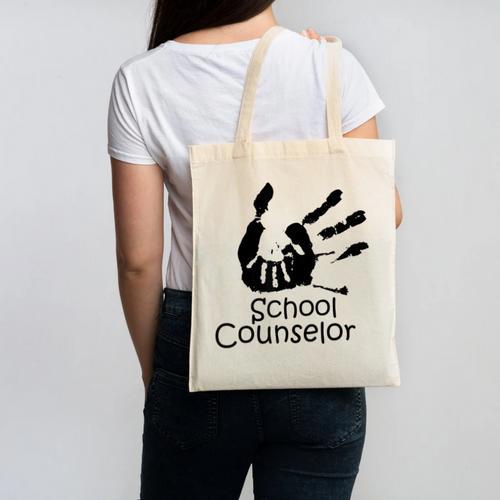School Counselor t Shirt School Teacher Graduation Idea Canvas Tote Bag - Best Gift Smart