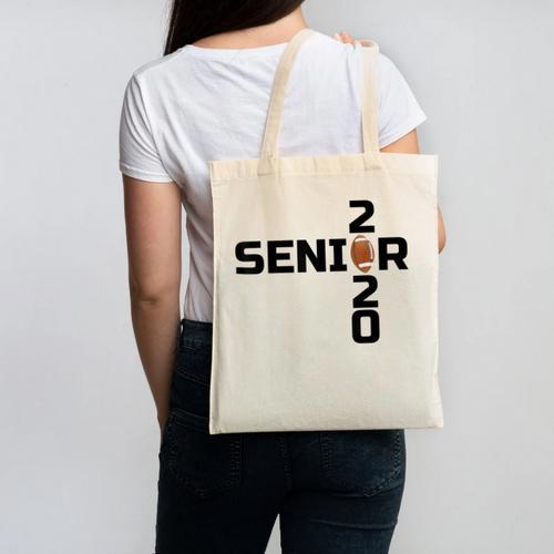 Senior 2020 Football Graduation Shirt Canvas Tote Bag - Best Gift Smart