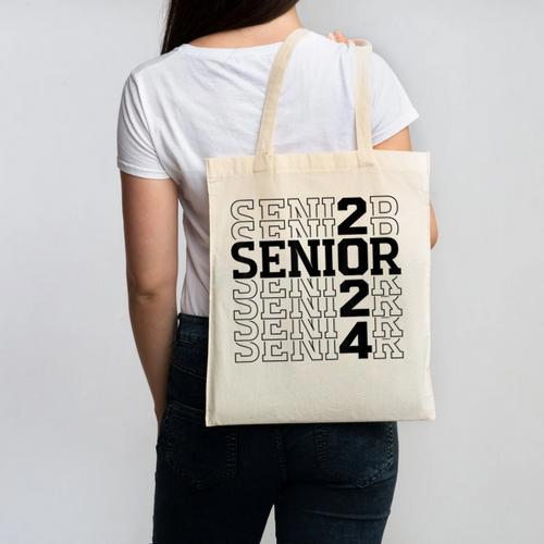 Senior 2024 Class Of 2024 Graduation 2024 Women Boy Girl Canvas Tote Bag - Best Gift Smart