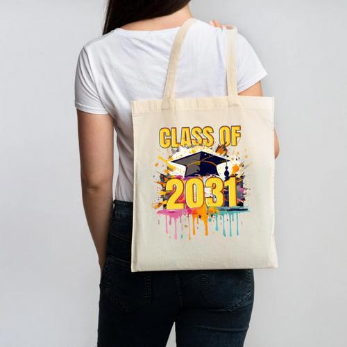 Senior 31 Class Of 2031 Back To School Graduation 2031 Canvas Tote Bag - Best Gift Smart