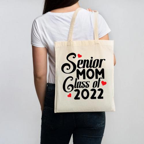 Senior Class Of 2022 School Graduation Mom Canvas Tote Bag - Best Gift Smart