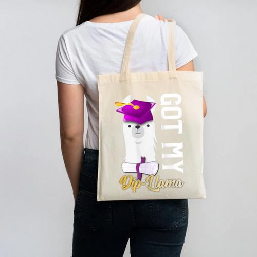 Senior Graduation 2020 Got My Dip-Llama Diploma Llama Pun Canvas Tote Bag - Best Gift Smart