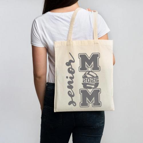 Senior Mom 2026 Wrestling Athlete Proud Parent Graduation Canvas Tote Bag - Best Gift Smart