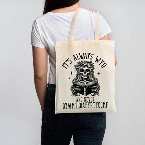 Smutty Spicy Book Its Always WYD And Never DYWMTCOAEYPTYCOMF Canvas Tote Bag - Bookorys
