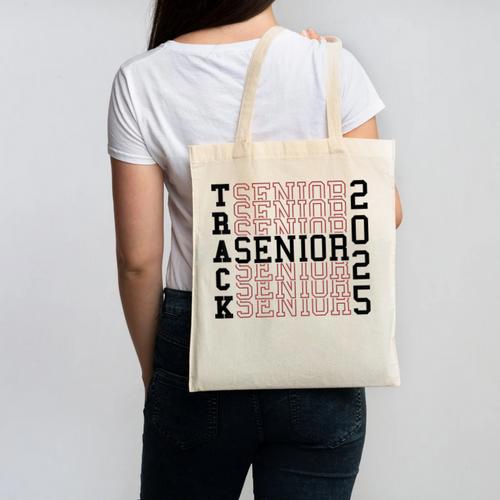 Track Senior Night Track Senior 2025 Graduation 60 Canvas Tote Bag - Best Gift Smart