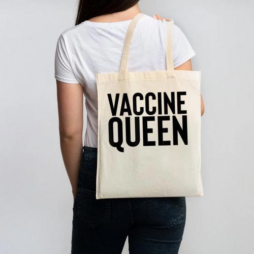 Vaccine Queen Nursing Graduation Shirt Canvas Tote Bag - Best Gift Smart